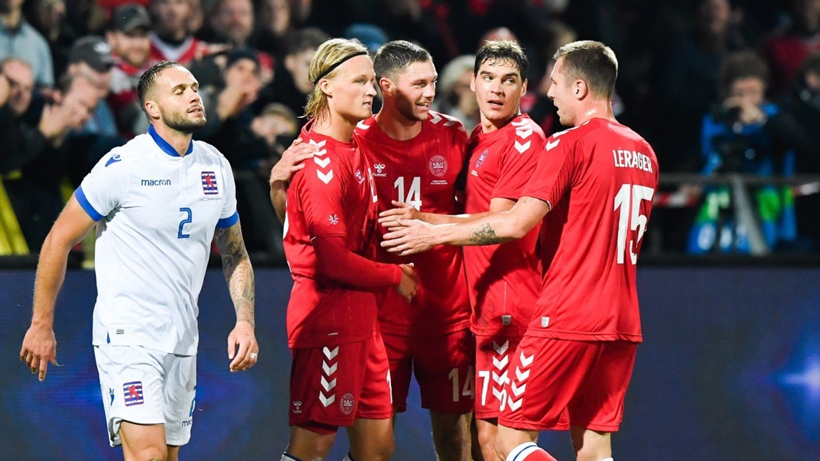 Dolberg dobbelt målsskytte i 4-0-sejr over Luxembourg